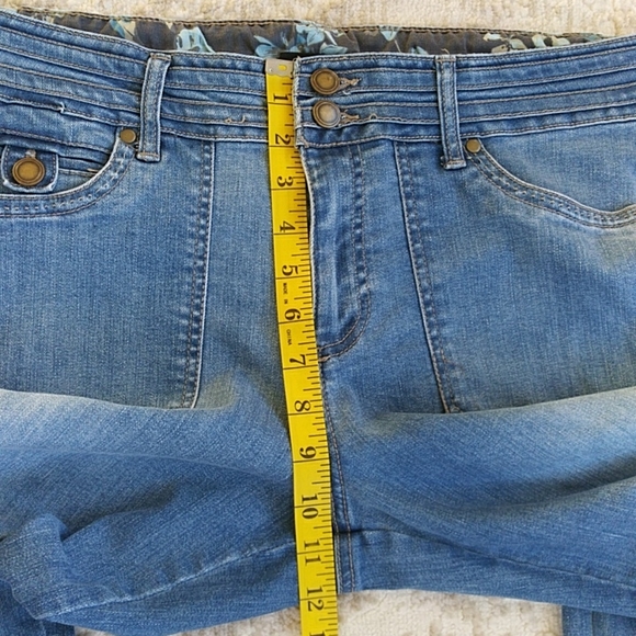 One 5 One Five Pocket Denim Ankle Cropped Jeans 12 Blue - Picture 14 of 16